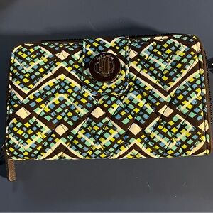 Vera Bradley RFID Turnlock Wallet Rainforest